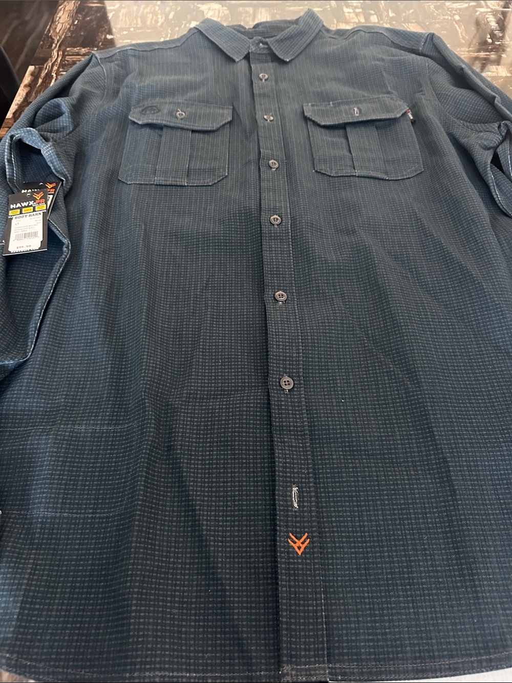 Frc Hawx Men's Casual Button-Down Shirt - Dark Teal